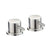 JTP Inox Deck Panel Valves (Pair) - Unbeatable Bathrooms