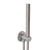 JTP Inox Round Water Outlet & Holder with Metal Hose & Slim Hand Shower - Unbeatable Bathrooms
