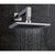JTP Square Rainshower Overhead Shower 300mm - Unbeatable Bathrooms