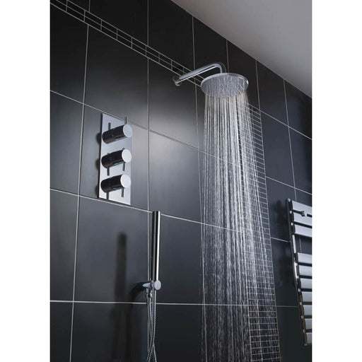 JTP Fonti Thermostatic 3 Controls Concealed 3 Outlet Shower Valve - Unbeatable Bathrooms