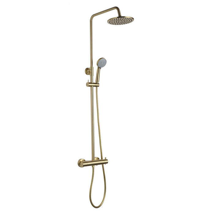JTP VOS Thermostatic Bar Valve with 2 Outlets, Adjustable Riser & Multifunction Shower Handset - Unbeatable Bathrooms