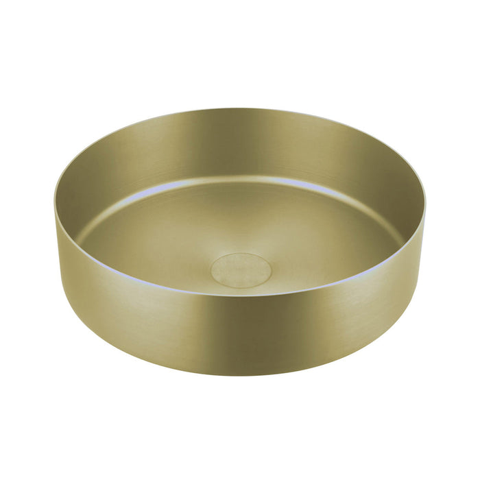 JTP Vos Brushed Brass Grade 316 Stainless Steel Counter Top Basin - Unbeatable Bathrooms