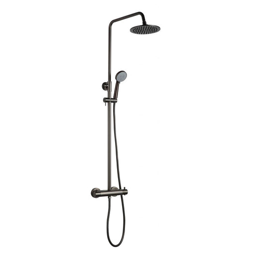 JTP VOS Thermostatic Bar Valve with 2 Outlets, Adjustable Riser & Multifunction Shower Handset - Unbeatable Bathrooms