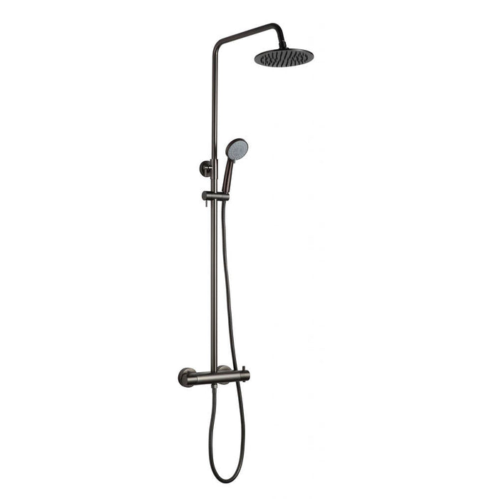 JTP VOS Thermostatic Bar Valve with 2 Outlets, Adjustable Riser & Multifunction Shower Handset - Unbeatable Bathrooms