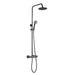 JTP VOS Thermostatic Bar Valve with 2 Outlets, Adjustable Riser & Multifunction Shower Handset - Unbeatable Bathrooms
