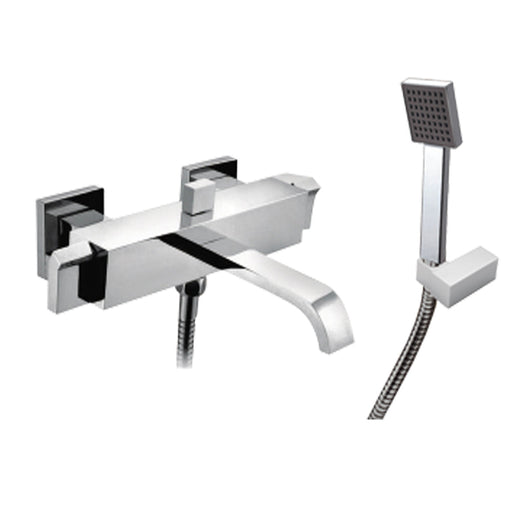 JTP Leo 2 Hole Wall Mounted Bath Shower Mixer Tap - Unbeatable Bathrooms