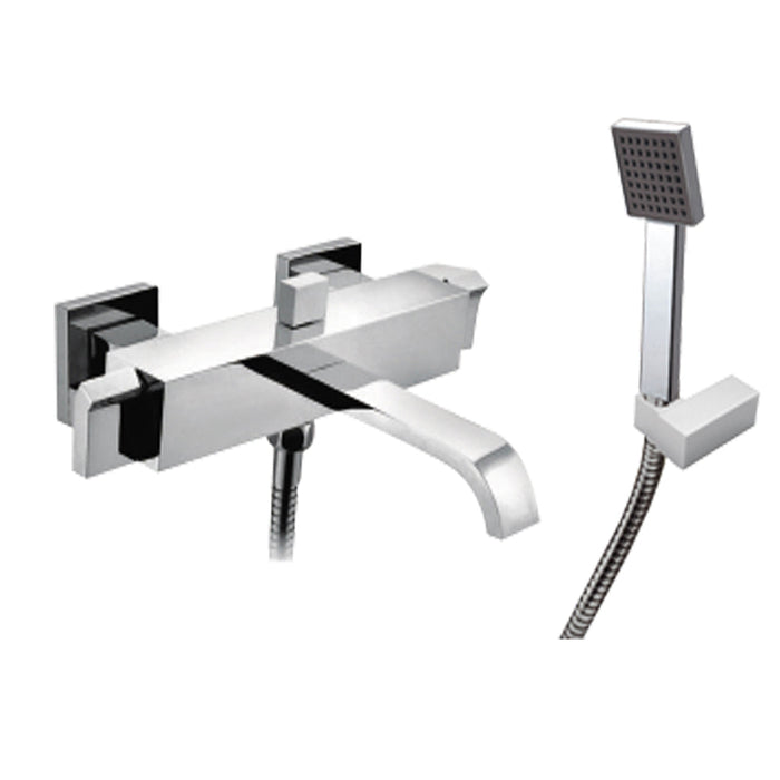 JTP Leo 2 Hole Wall Mounted Bath Shower Mixer Tap - Unbeatable Bathrooms