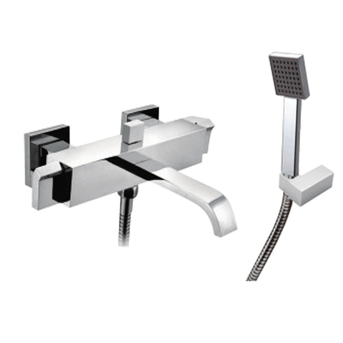 JTP Leo 2 Hole Wall Mounted Bath Shower Mixer Tap - Unbeatable Bathrooms