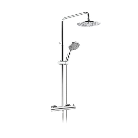 JTP Florence Thermostatic Bar Valve With 2 Outlets Adjustable Riser & Shower Kit - Unbeatable Bathrooms