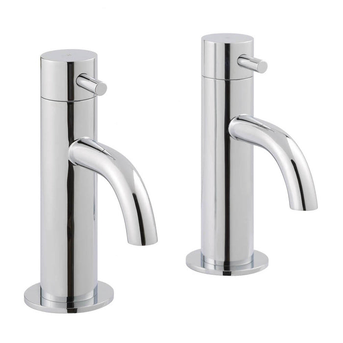 JTP Florence 2 Hole Basin Taps (Pair) - Unbeatable Bathrooms
