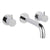 JTP Florence 3 Hole Wall Mounted Basin Mixer Tap - Unbeatable Bathrooms