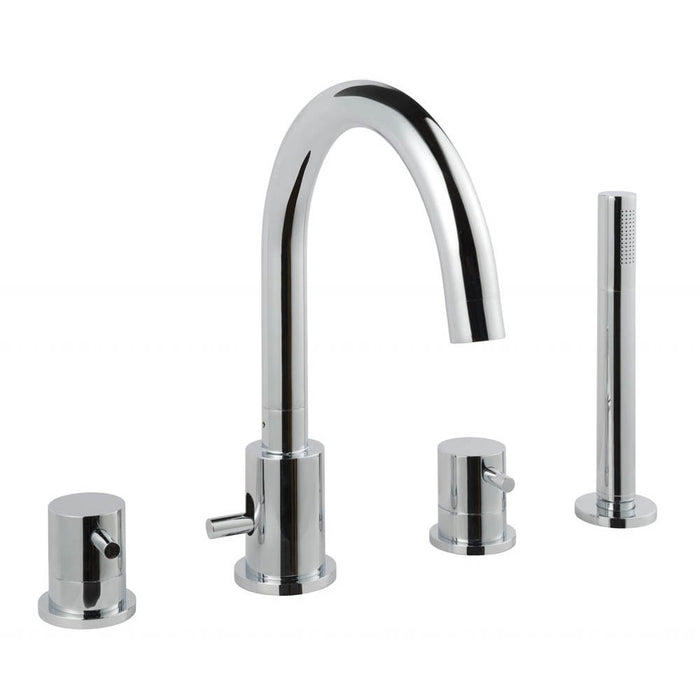 JTP Florence 4 Hole Bath Shower Mixer Tap - Unbeatable Bathrooms
