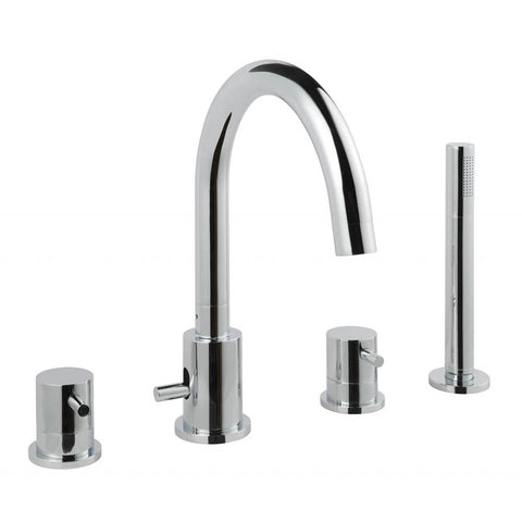 JTP Florence 4 Hole Bath Shower Mixer Tap - Unbeatable Bathrooms