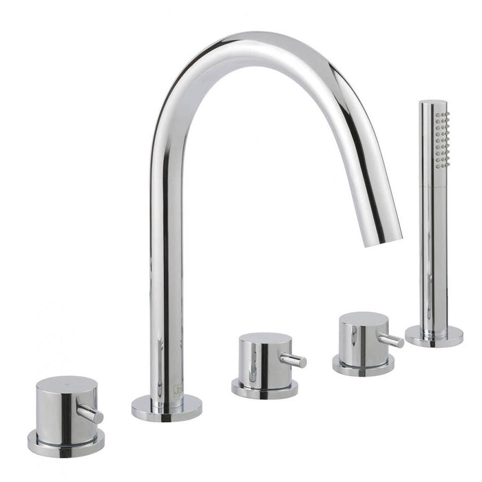 JTP Florence 5 Hole Bath Shower Mixer Tap - Unbeatable Bathrooms