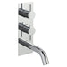JTP Fonti Thermostatic Concealed 2 Outlet 2 Controls Shower Valve with Spout - Unbeatable Bathrooms