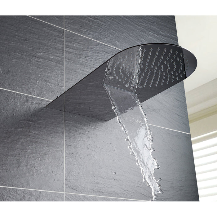 JTP Slim Round Shower Head With Dual Function 500mm - Unbeatable Bathrooms