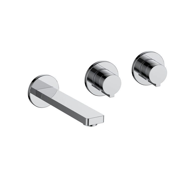 JTP Hugo 2 Handle Wall Mounted Basin Mixer Hp1 - Unbeatable Bathrooms