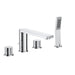 JTP Hugo 4 Hole Bath Shower Mixer With Kit, MP 0.5 - Unbeatable Bathrooms