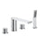 JTP Hugo 4 Hole Bath Shower Mixer With Kit, MP 0.5 - Unbeatable Bathrooms