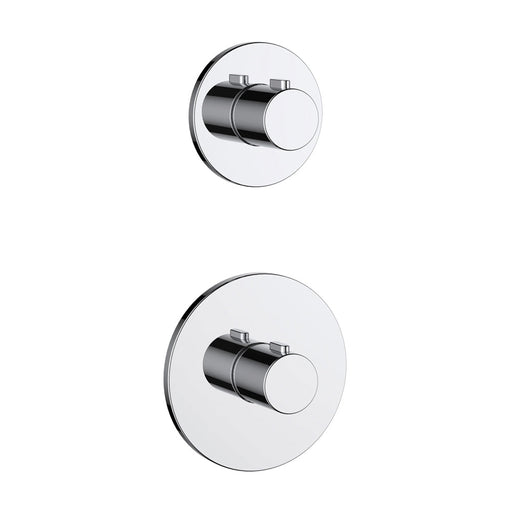 JTP Hugo 2 Handle 2 Outlet Thermostatic Shower Valve On Single Plates - Unbeatable Bathrooms