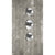 JTP Hugo 3 Handle 3 Outlet Thermostatic Shower Valve On Single Plates - Unbeatable Bathrooms