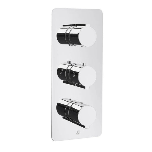 JTP Curve Thermostatic Concealed 3 Outlet Vertical Shower Valve - Unbeatable Bathrooms