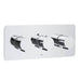 JTP Curve Thermostatic Concealed 3 Outlet Horizontal Shower Valve - Unbeatable Bathrooms