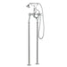 JTP Grosvenor Cross Freestanding Bath Shower Mixer Tap with Kit - Unbeatable Bathrooms