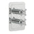 JTP Grosvenor Cross Thermostatic Concealed 2 Outlet 2 Controls Shower Valve - Unbeatable Bathrooms