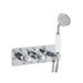 JTP Grosvenor Cross Thermostatic Concealed 2 Outlet 2 Controls Shower Valve & Handset - Unbeatable Bathrooms