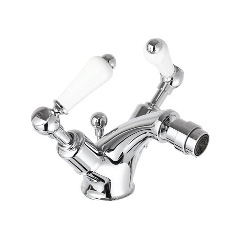 JTP Grosvenor Lever Bidet Mixer Tap with Pop Up Waste - Unbeatable Bathrooms