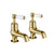 JTP Grosvenor Lever 2 Hole Bath Taps (Pair) - Unbeatable Bathrooms