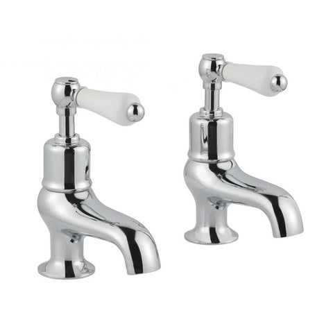 JTP Grosvenor Lever 2 Hole Bath Taps (Pair) - Unbeatable Bathrooms