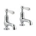 JTP Grosvenor Lever Cloakroom 2 Hole Basin Taps (Pair) - Unbeatable Bathrooms