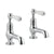 JTP Grosvenor Lever Cloakroom 2 Hole Basin Taps (Pair) - Unbeatable Bathrooms