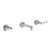 JTP Grosvenor Lever 3 Hole Wall Mounted Basin Mixer Tap - Unbeatable Bathrooms