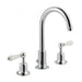 JTP Grosvenor Lever 3 Hole Basin Mixer Tap Swivel Spout - Unbeatable Bathrooms