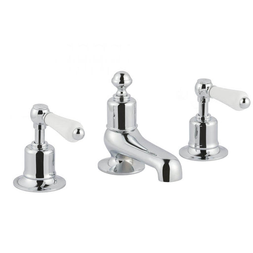 JTP Grosvenor Lever 3 Hole Basin Mixer Tap - Unbeatable Bathrooms