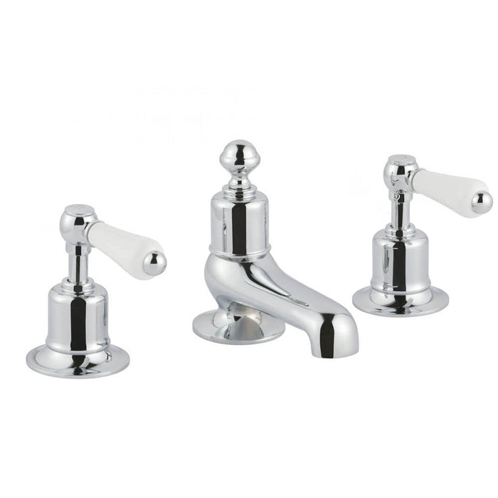 JTP Grosvenor Lever 3 Hole Basin Mixer Tap - Unbeatable Bathrooms