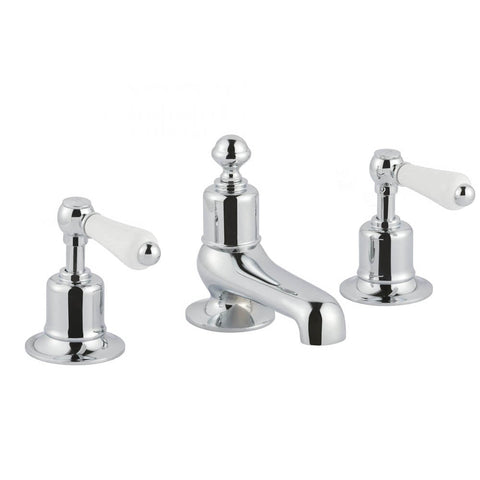 JTP Grosvenor Lever 3 Hole Basin Mixer Tap - Unbeatable Bathrooms