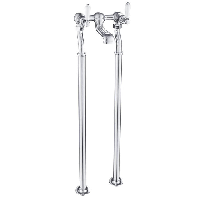 JTP Grosvenor Lever Freestanding Bath Filler Tap - Unbeatable Bathrooms