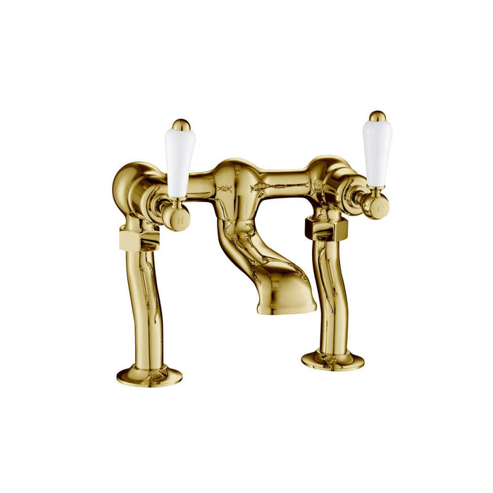 JTP Grosvenor Lever 2 Hole Deck Mounted Bath Filler Tap - Unbeatable Bathrooms