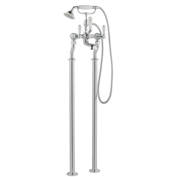 JTP Grosvenor Lever Freestanding Bath Shower Mixer Tap with Kit - Unbeatable Bathrooms