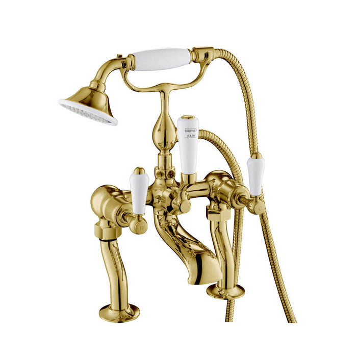 JTP Grosvenor Lever 2 Hole Bath Shower Mixer Tap - Unbeatable Bathrooms
