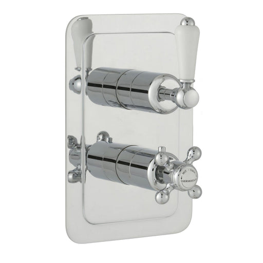 JTP Grosvenor Lever Thermostatic Concealed 1 Outlet Shower Valve, Vertical MP 0.5 - Unbeatable Bathrooms