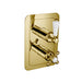 JTP Grosvenor Lever Thermostatic Concealed 2 Outlet Vertical Shower Valve - 85671 - Unbeatable Bathrooms
