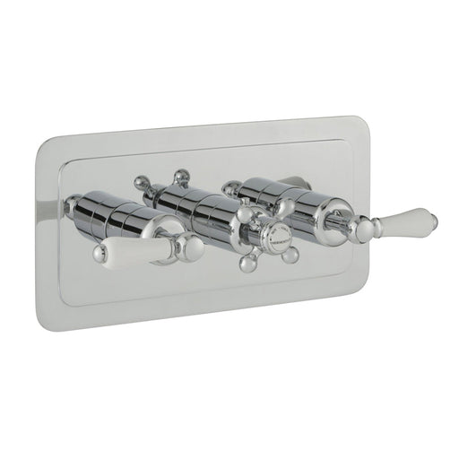 JTP Grosvenor Lever Thermostatic Concealed 3 Outlet Shower Valve, Horizontal MP 0.5 - Unbeatable Bathrooms