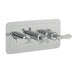 JTP Grosvenor Lever Thermostatic Concealed 3 Outlet Shower Valve, Horizontal MP 0.5 - Unbeatable Bathrooms