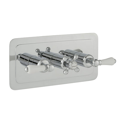 JTP Grosvenor Lever Thermostatic Concealed 2 Outlet Shower Valve, Horizontal MP 0.5 - Unbeatable Bathrooms