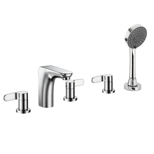 JTP Vue 5 Hole Bath Shower Mixer Tap with Diverter & Extractable Handset - Unbeatable Bathrooms